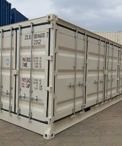 20' CONTAINER NEW (1 TRIP), STANDARD 8'6" TALL, TUNNEL BOX (DOORS ON BOTH ENDS) + 2 SIDEDOORS FORK POCKETS & LOCK BOXES