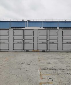 40' NEW HC LIGHT GRAY 2 END + 8 SIDE DOORS W/ 3 MULLIONS IN SIDE WALL BETWEEN DOORS