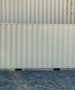 20' CONTAINER NEW (1 TRIP), STANDARD 8'6" TALL, LIGHT IVORY, 2 DOOR POCKETS & LOCK BOXES STD HANDLES