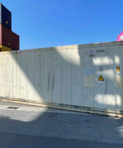 40' REFER CONTAINER USED, HIGH CUBE 9' 6", NEEDS REFER WORK SOLD ASIS