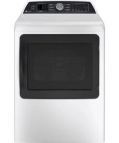 GE Profile 7.4 Cu. Ft. (IEC) Electric Dryer with Sanitize Cycle White - PTD70EBMTWS